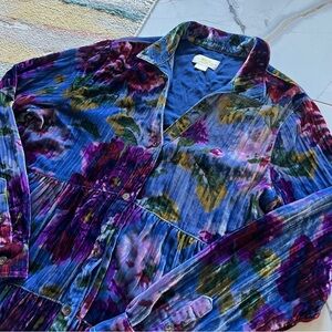 SO RARE! 🛋 Anthro Maeve Reverie Velvet Tunic XS